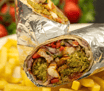 Falafel and Humus Wrap